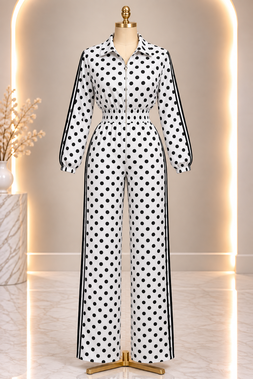 Dot Your Average Jumpsuit