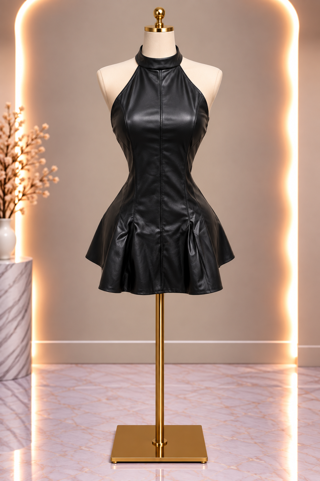 Dangerous After Dark Mini Dress - Black