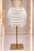 Ivory Satin Skirt