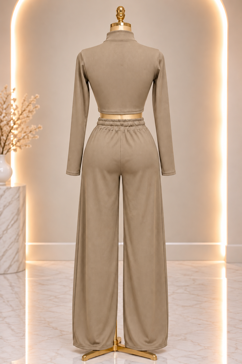 The Luxe Lounge Set - Nude