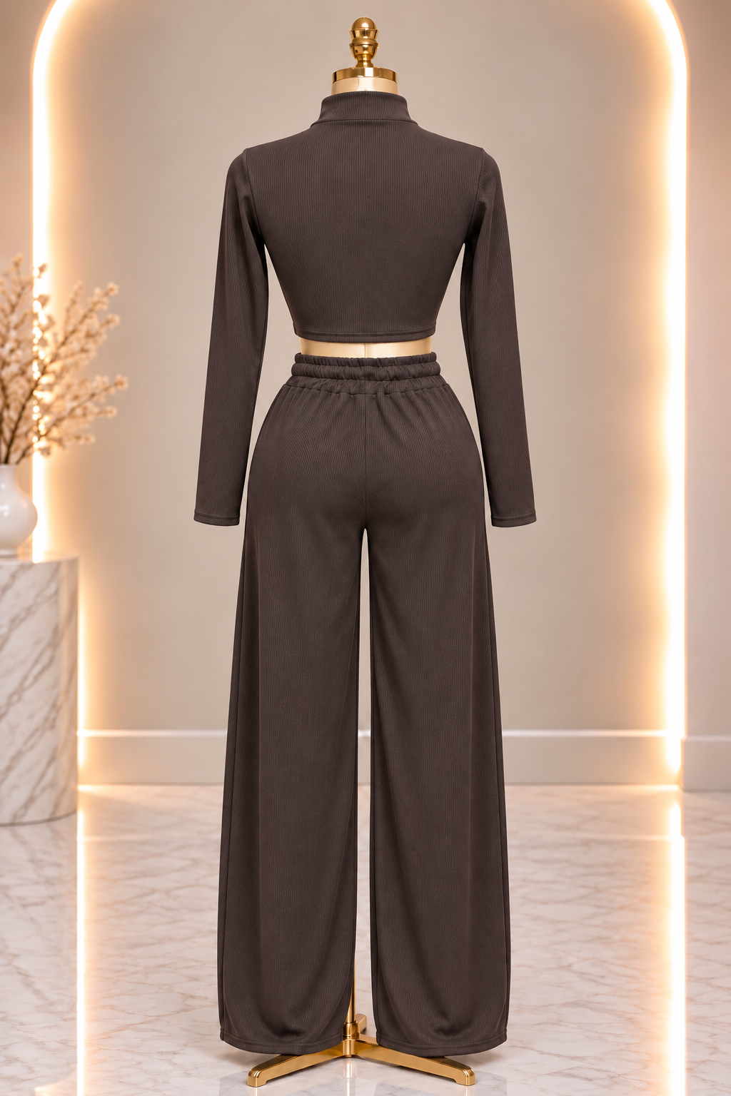 The Luxe Lounge Set - Brown