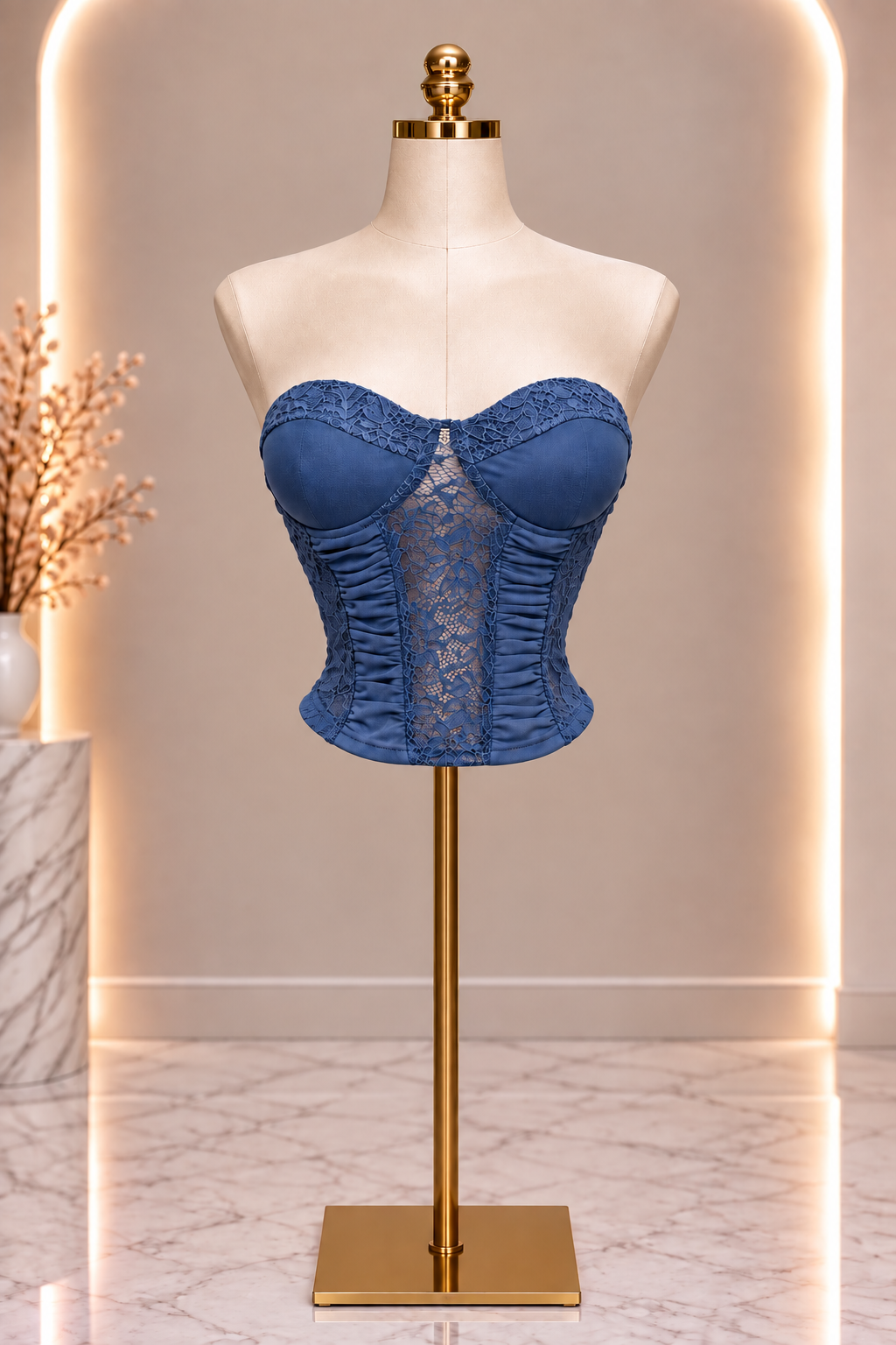The Perfect Corset Top - Blue