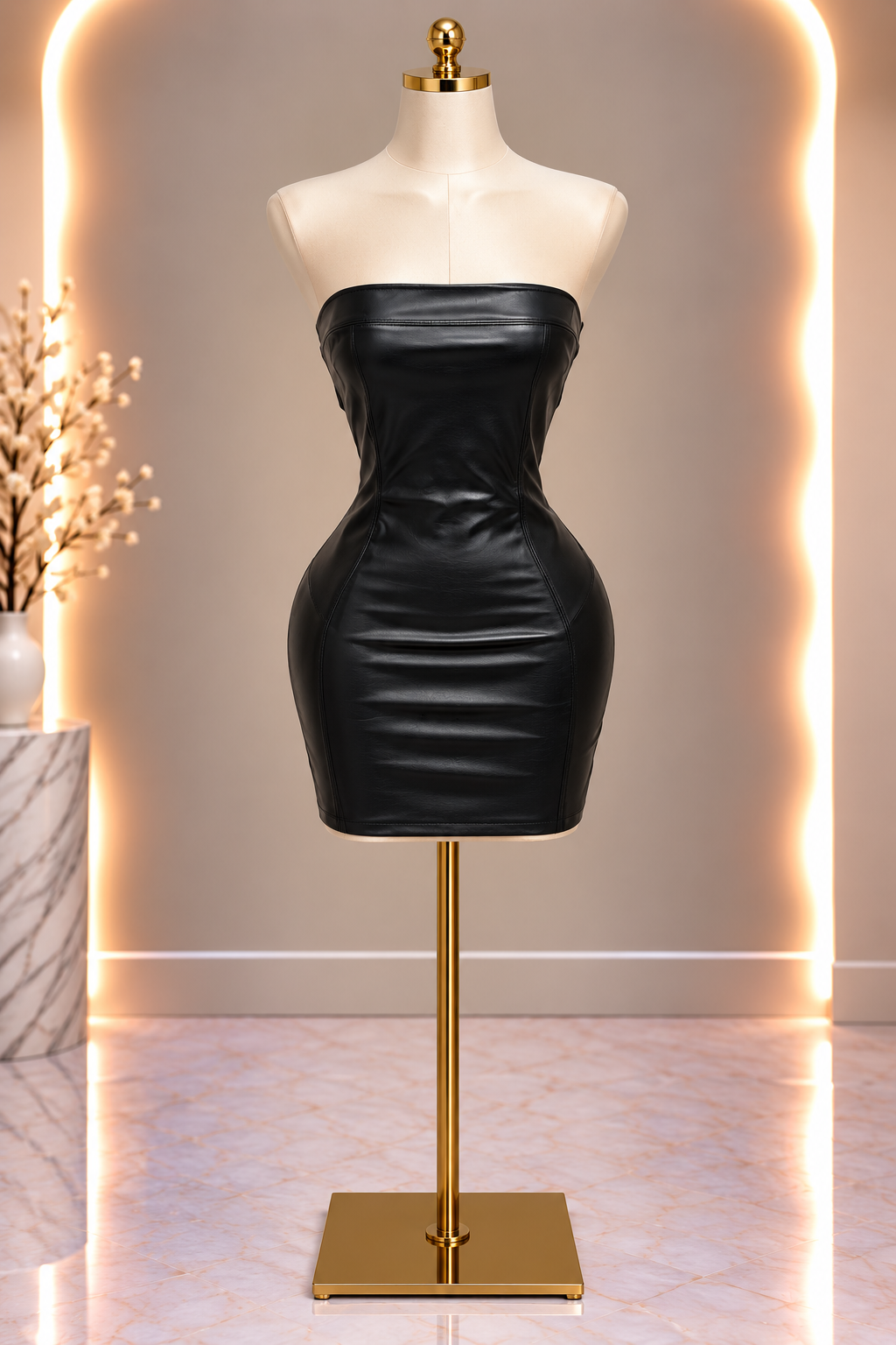 Onyx Mini Dress - Black