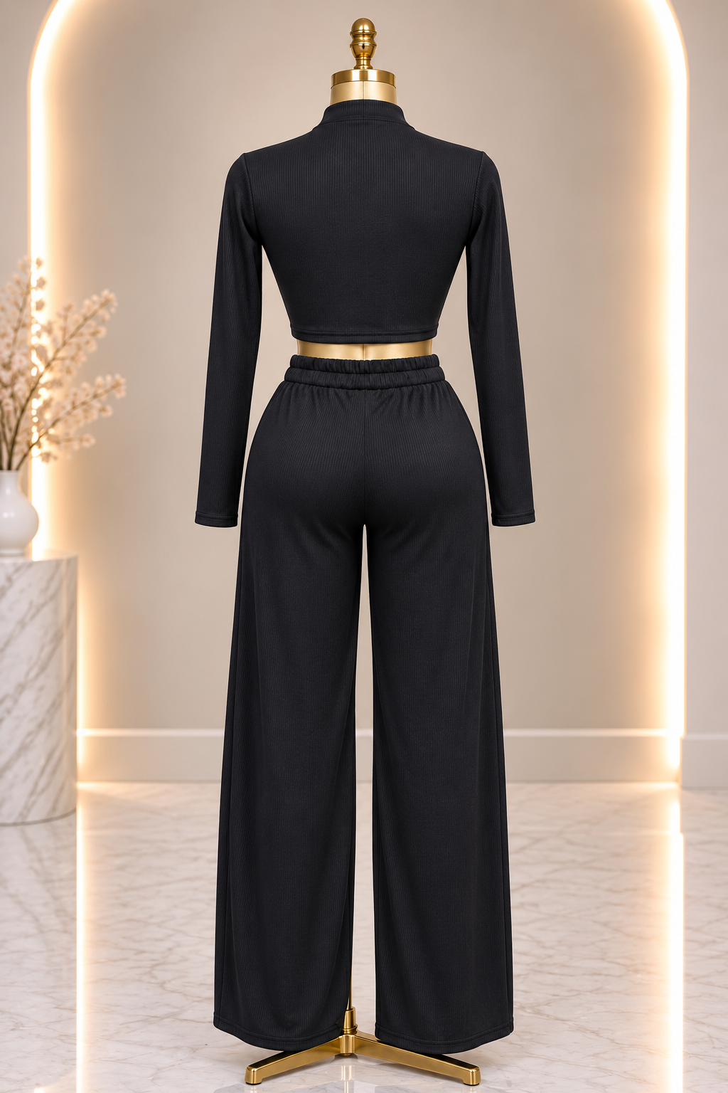 The Luxe Lounge Set - Black