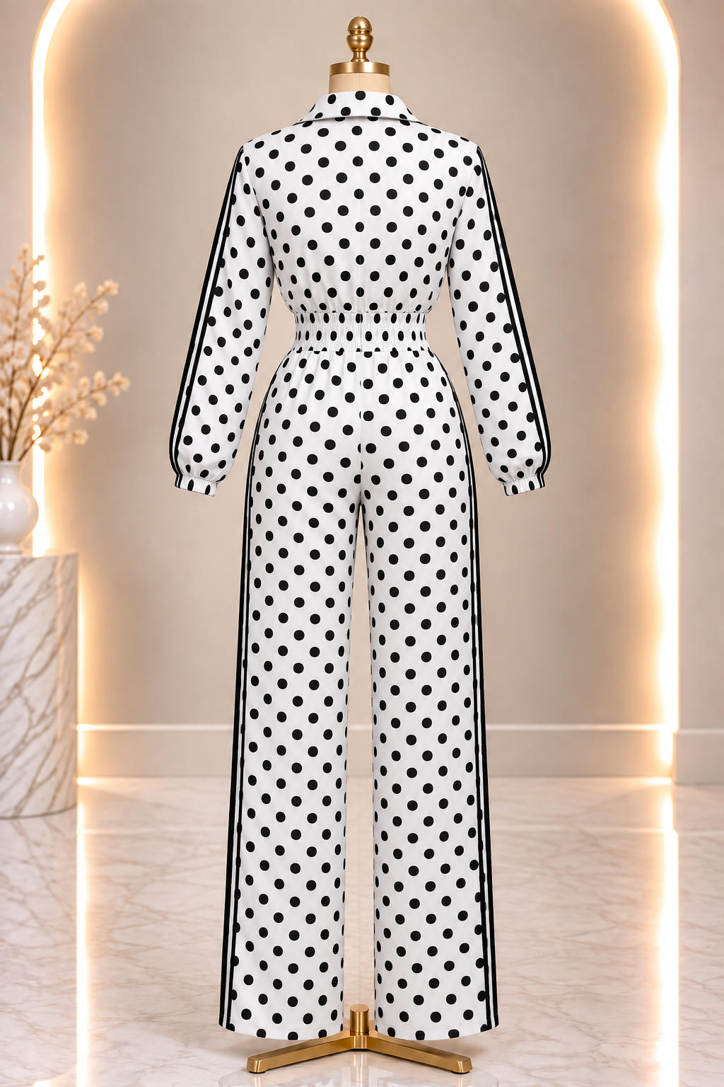Dot Your Average Jumpsuit