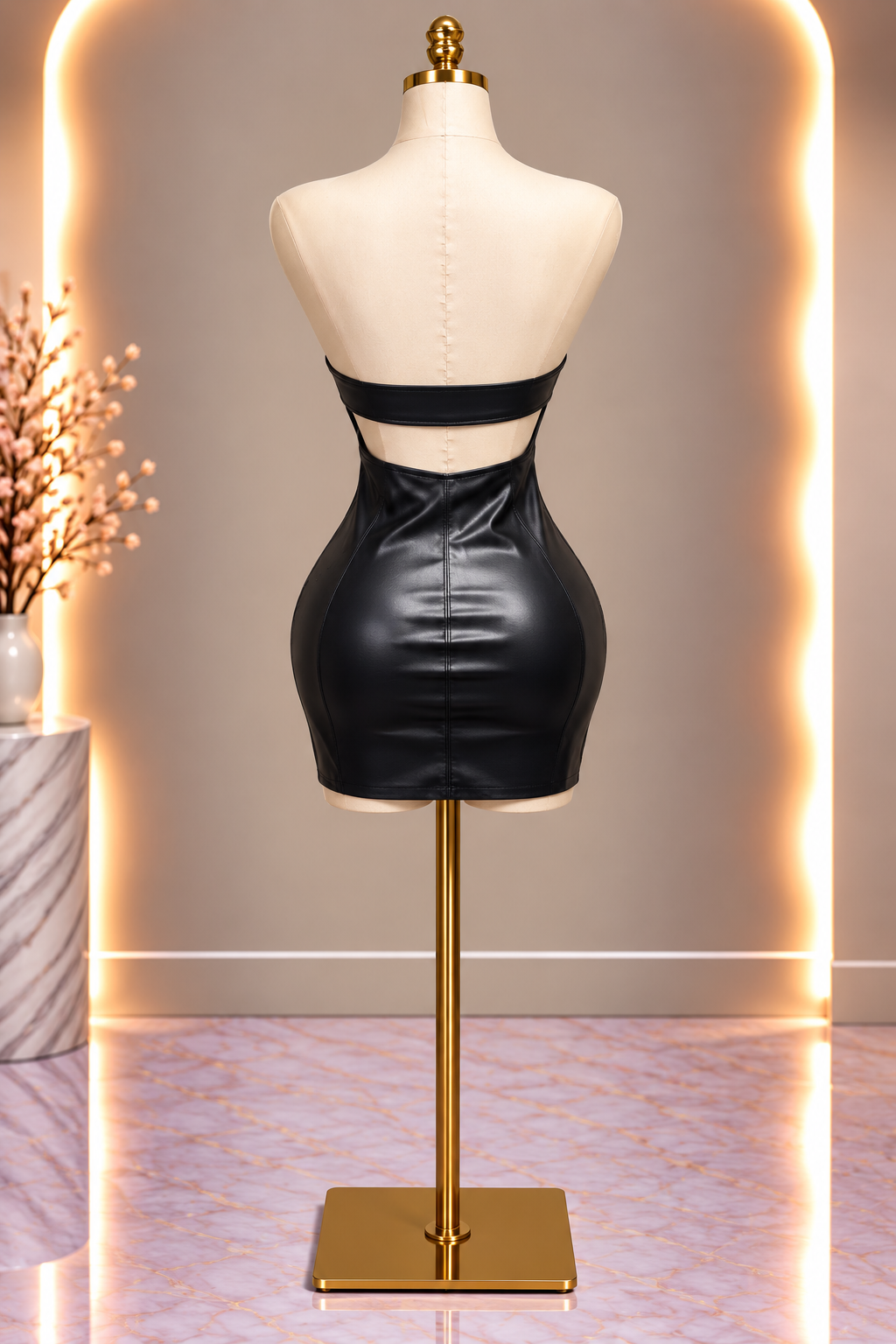 Onyx Mini Dress - Black