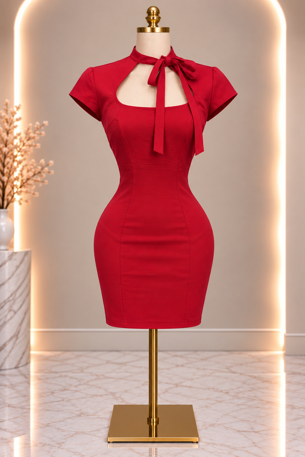 Classy Girl Dress - Red