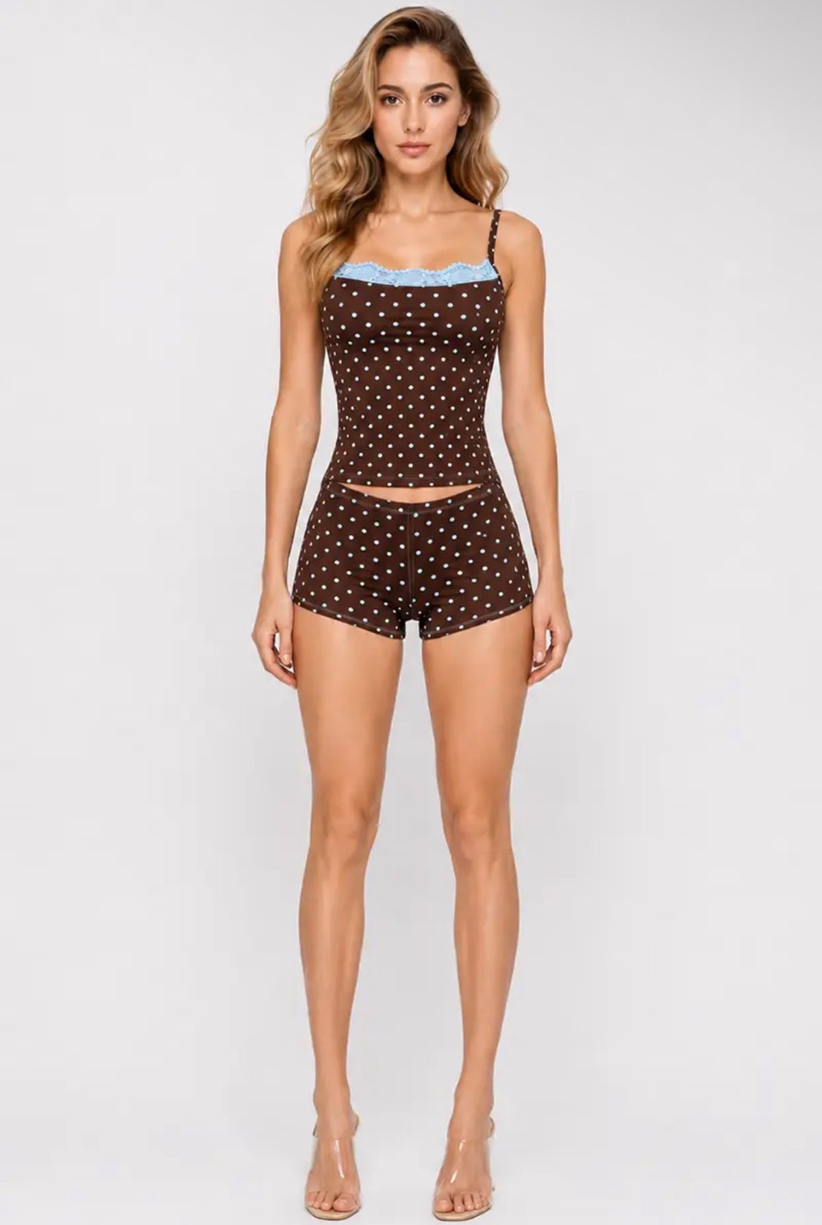 Polka Dot Cami & Short Set